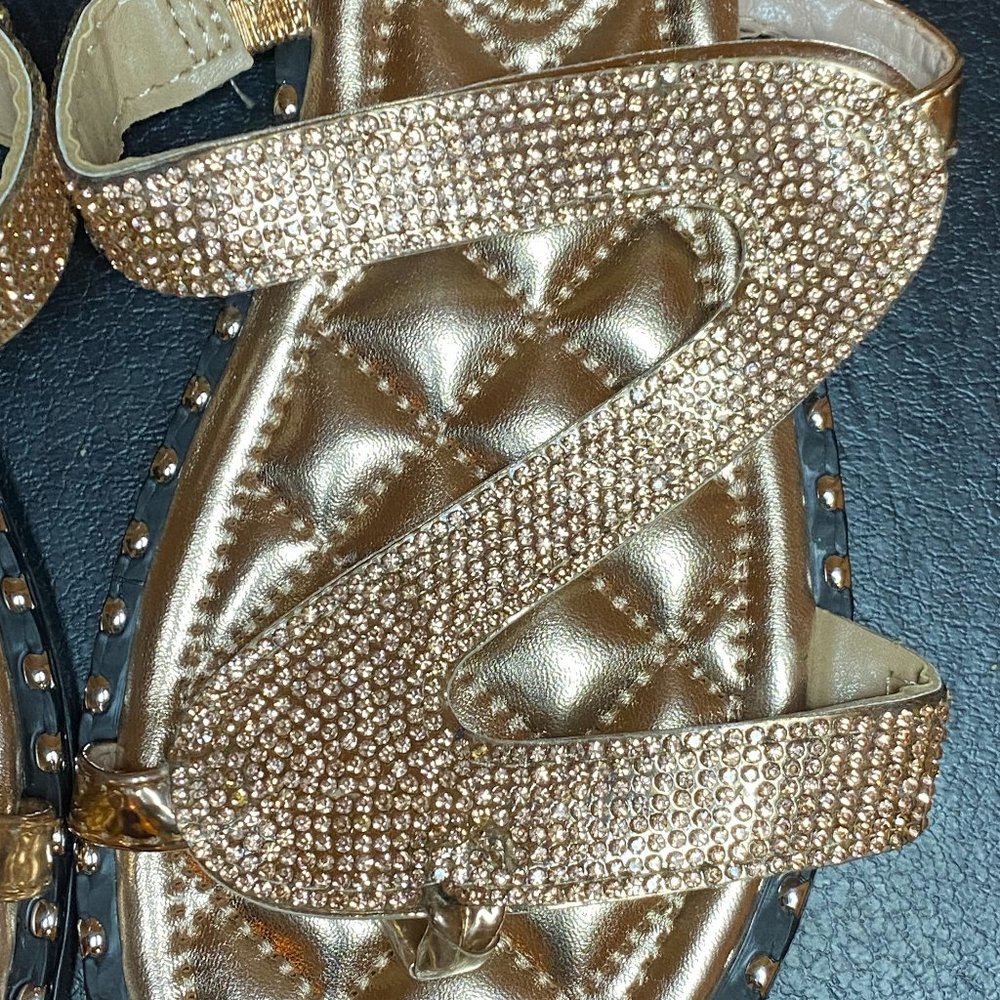 Metallic Rose Gold Sandals
